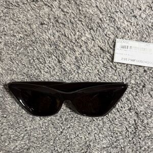 Bottega Veneta Brown Cat-Eye Sunglasses